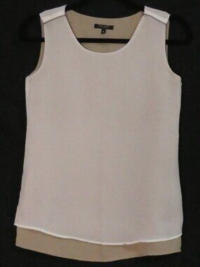 PARK AVENUE WOMEN Layered Colorblock Sleeveless Blouse Tank - Size 6